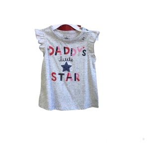 First Impressions Girl's Top with Ruffled Sleeve Size 3 T.